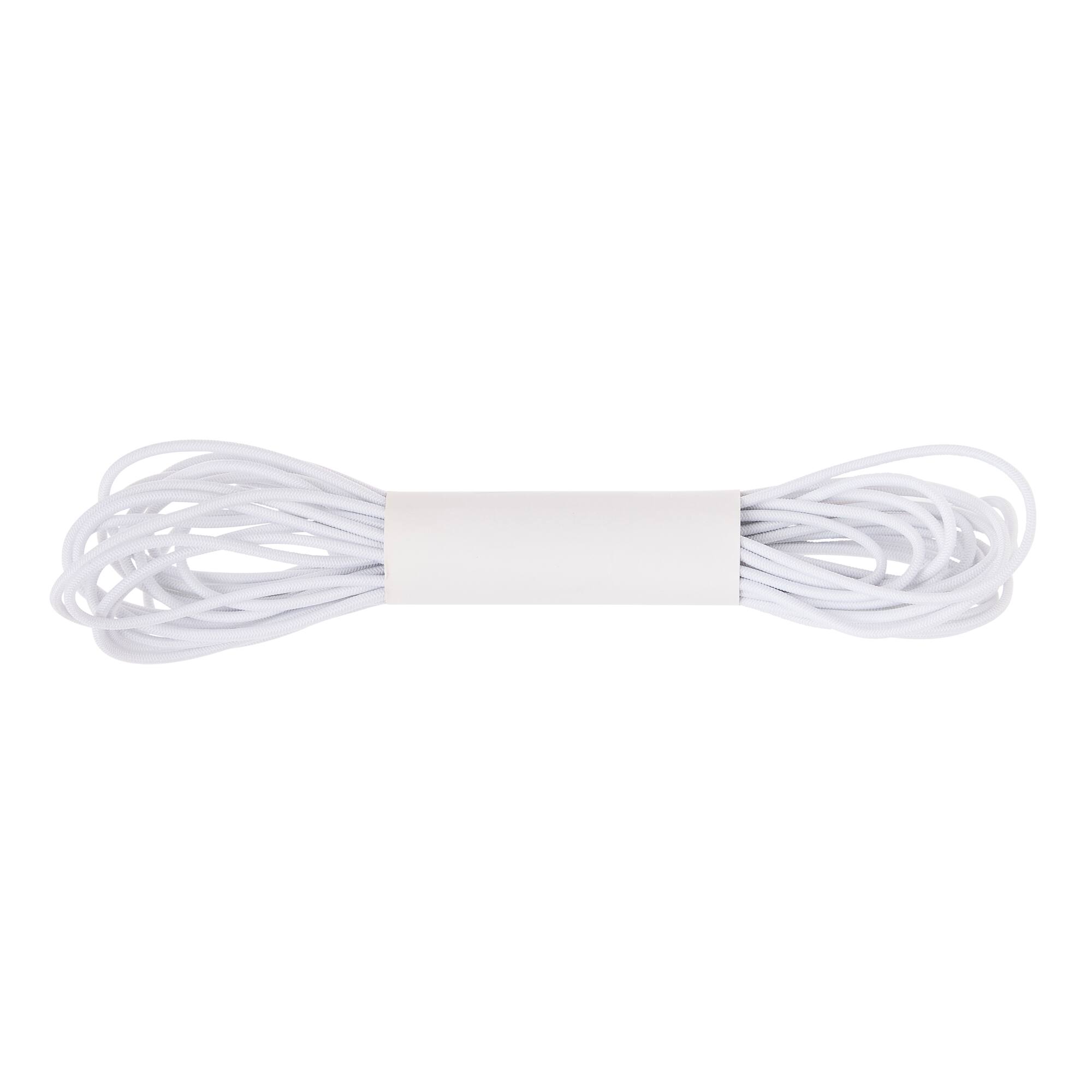 12 Pack: White Round Cord Elastic by Loops & Threads™